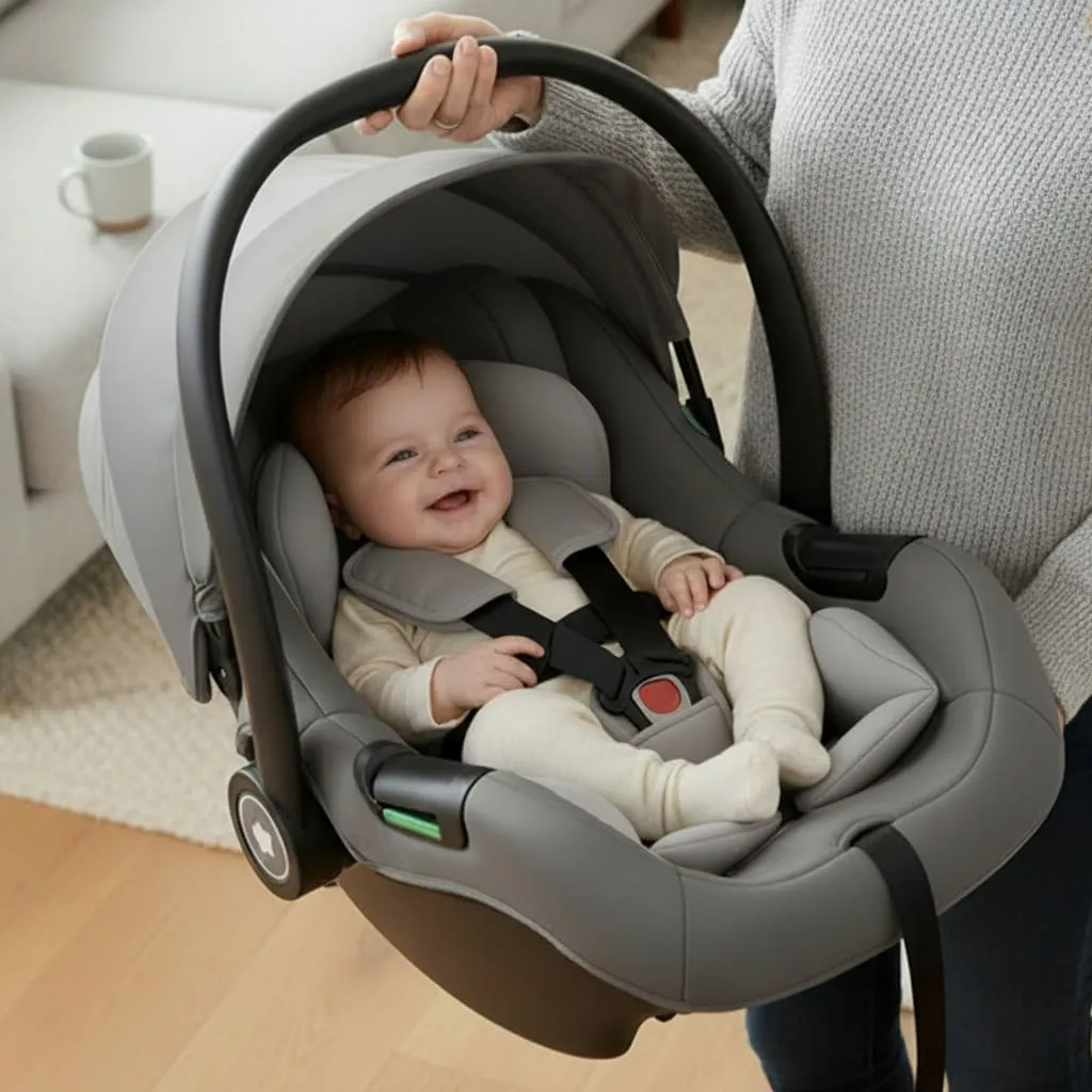 baby carry cot grey