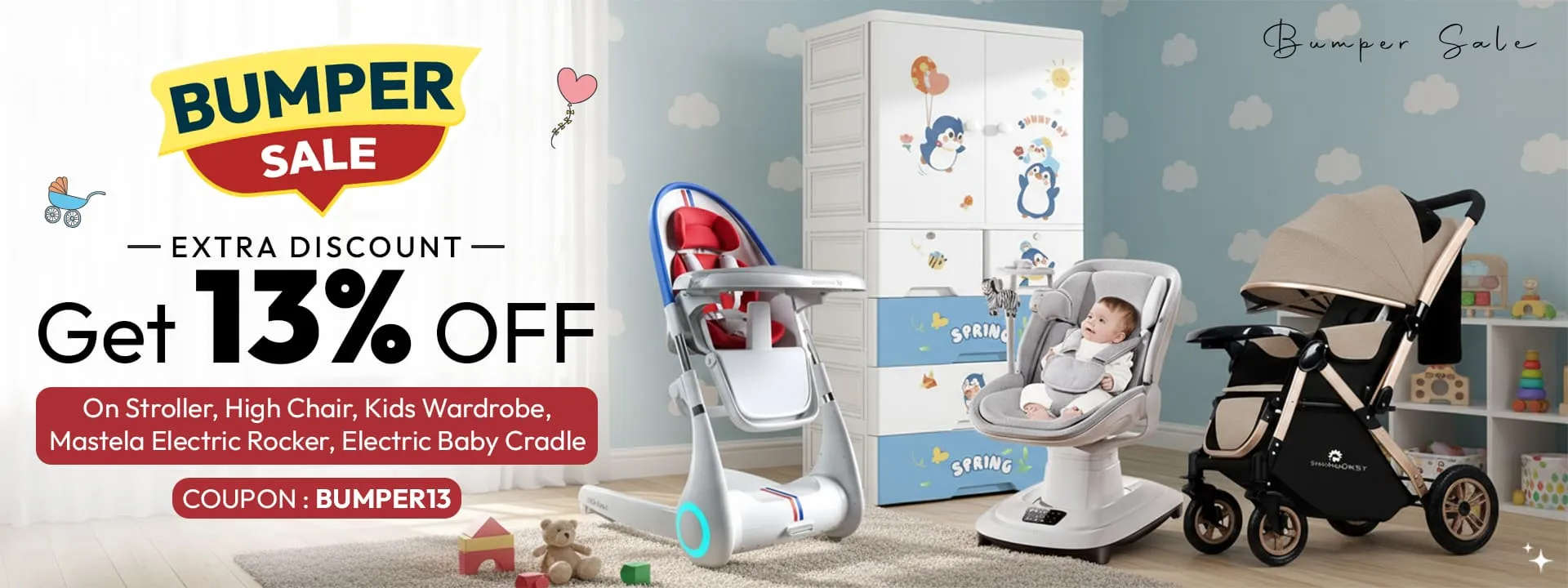 Bumper Sale on Baby, Kids and Parents Products