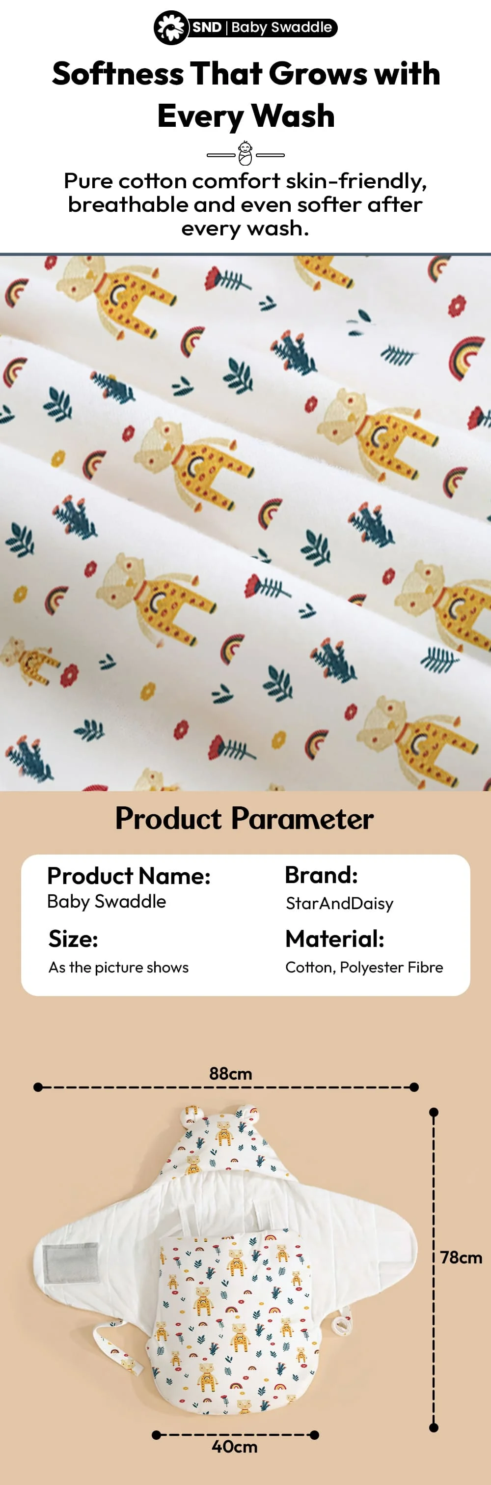 Baby Swaddle Wrap