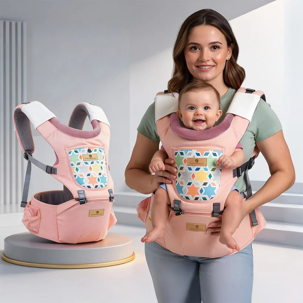 4in1 baby carrier pink