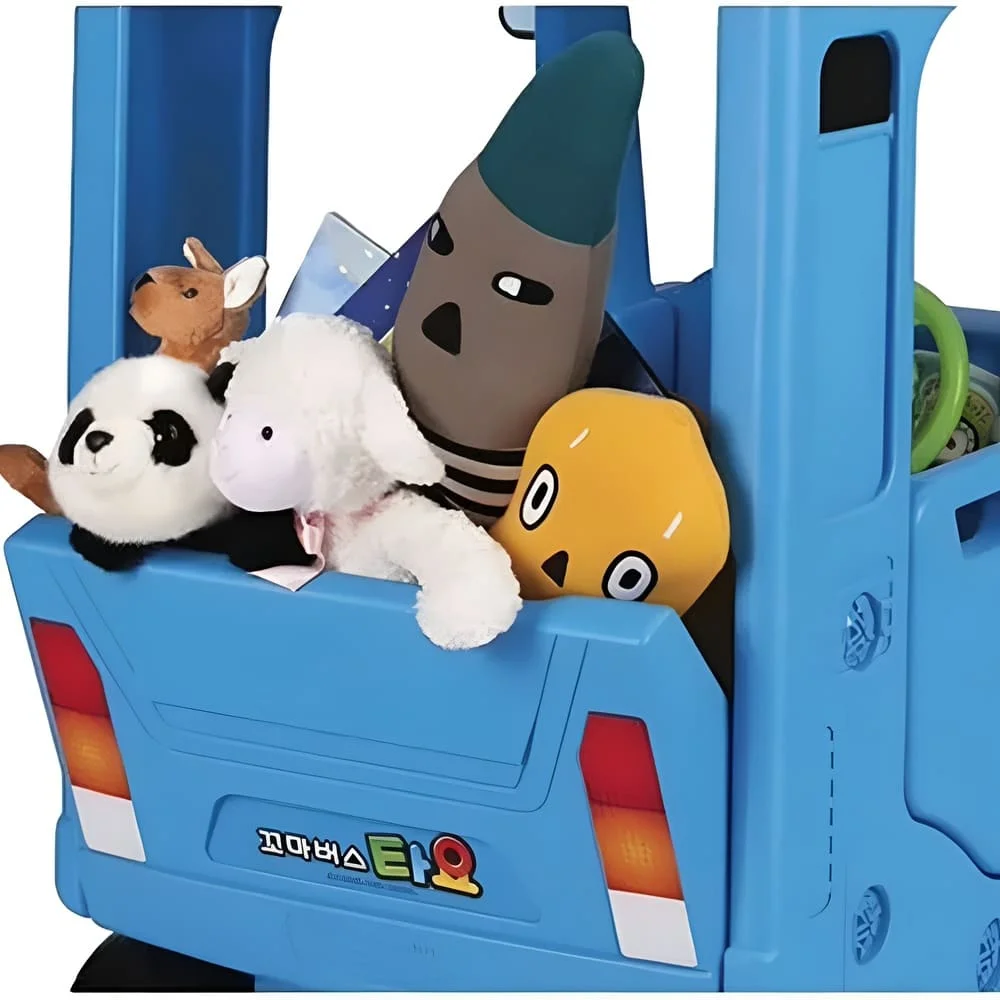 BLUE BUS ROOF CAR