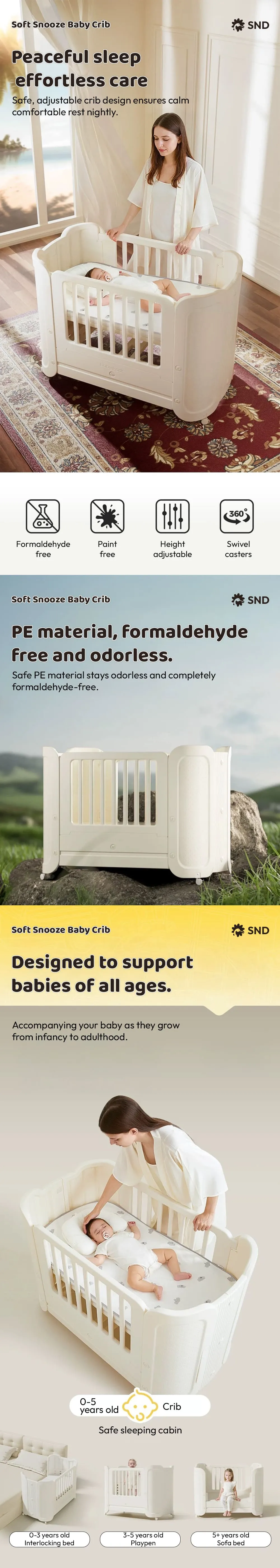 Soft Snooze Comfort Crib