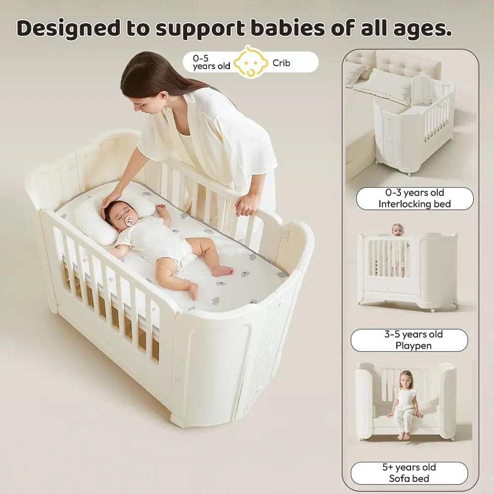 Soft Snooze Comfort Crib design to support babies