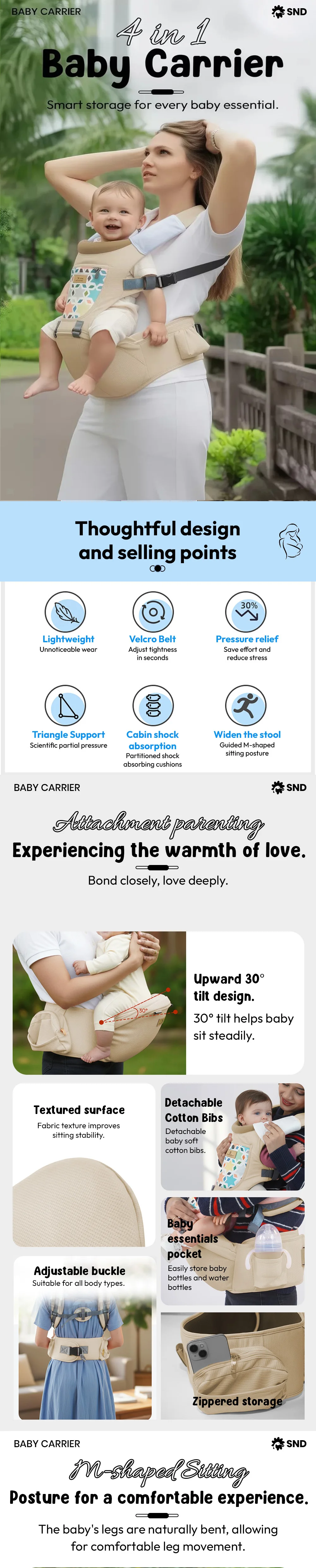 4 in 1 baby carrier