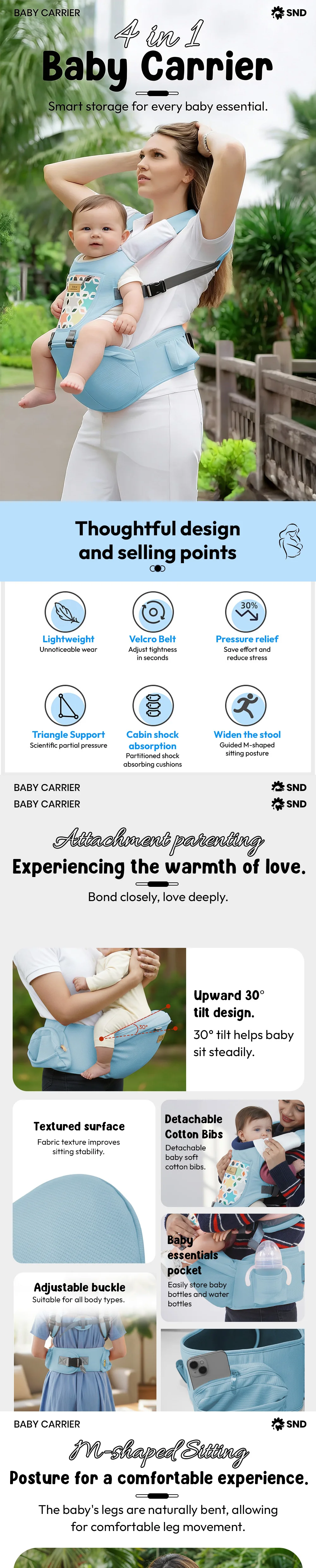4 in 1 baby carrier