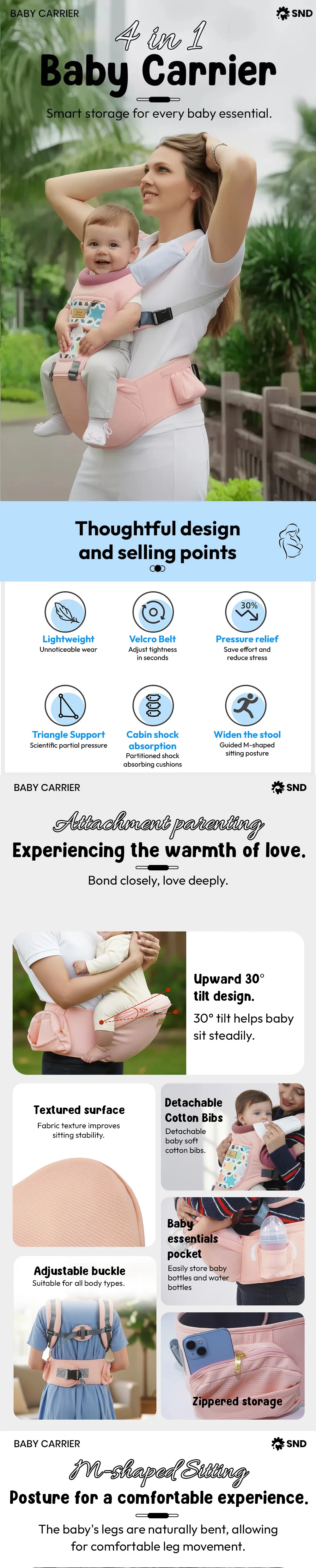 4 in 1 baby carrier