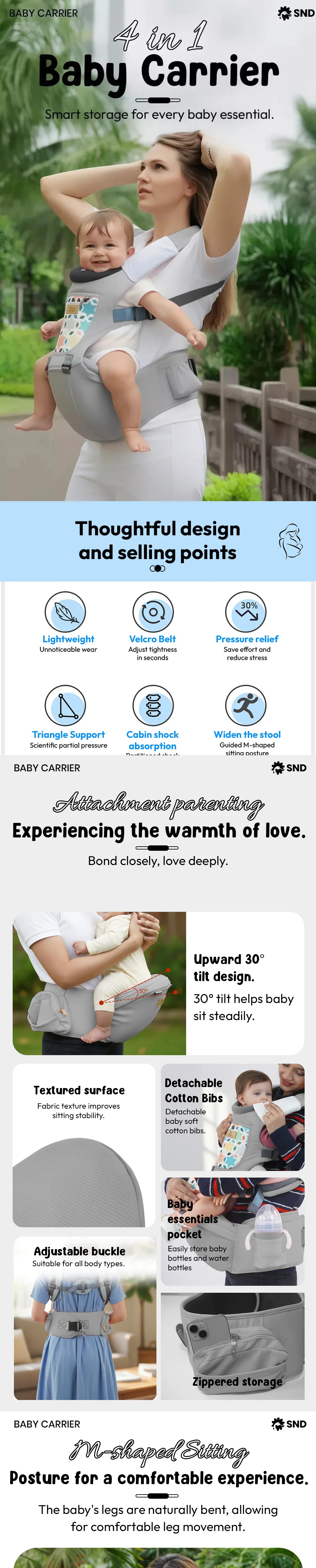 4 in 1 baby carrier