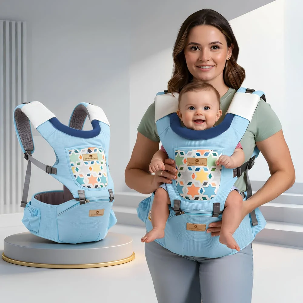 4in1 baby carrier light blue
