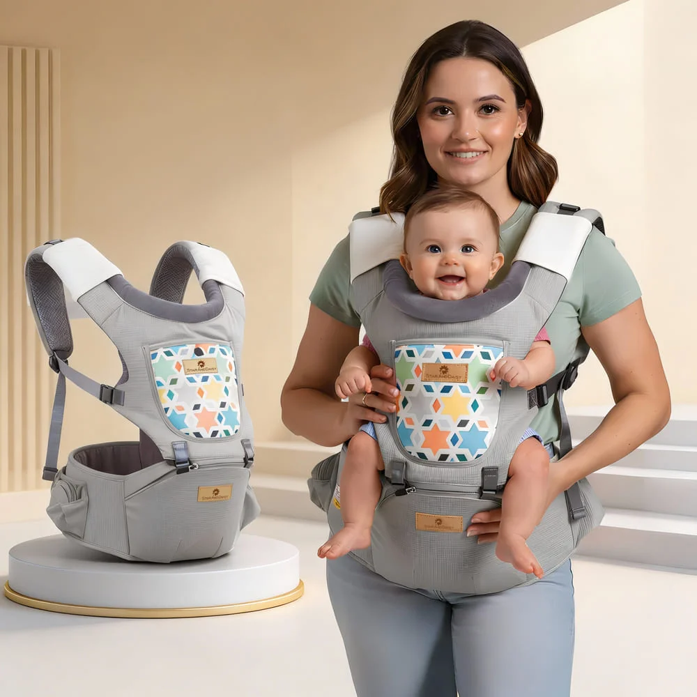 4in1 baby carrier light grey