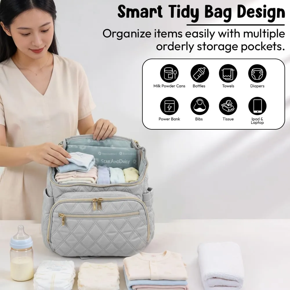 little luxe diaper bag grey tidy bag design