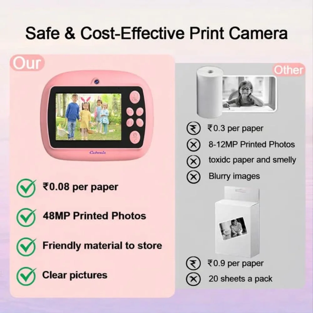 Cubonic Instant Print 48MP Digital Camera