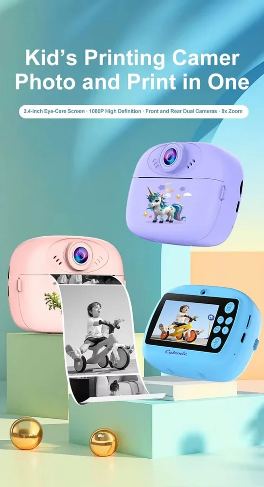 Cubonic Instant Print 48MP Digital Camera
