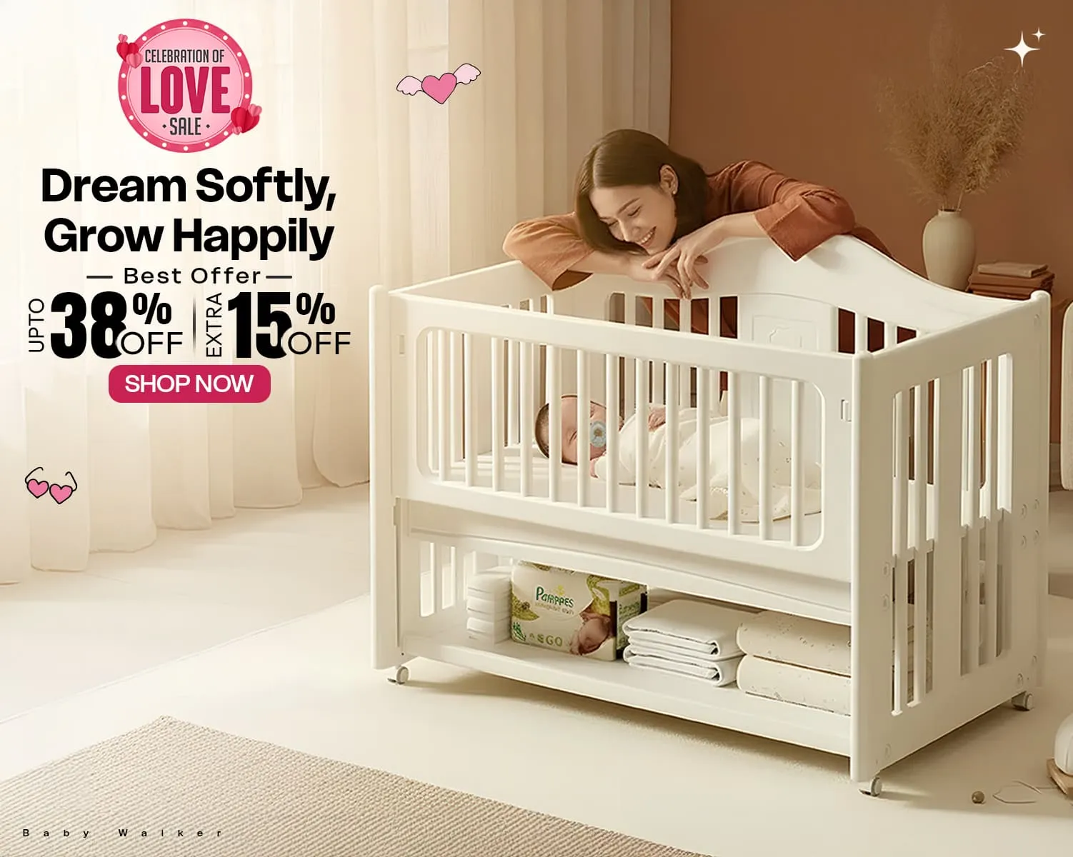 Baby Wooden Cot